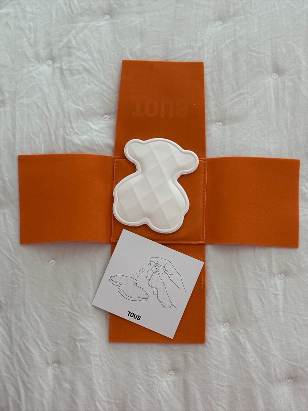 TOUS White Bear Perfumable Ceramic with Orange Case